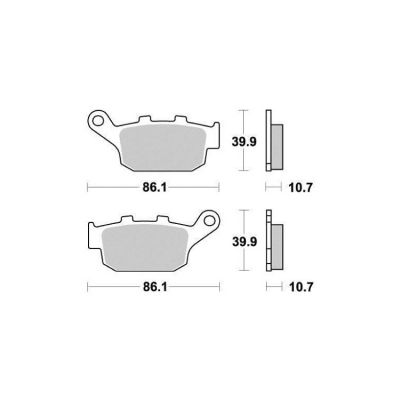 Brzdové destičky proBuell – Honda – Kawasaki  Peugeot – Suzuki – Triumph – Yamaha S1070N